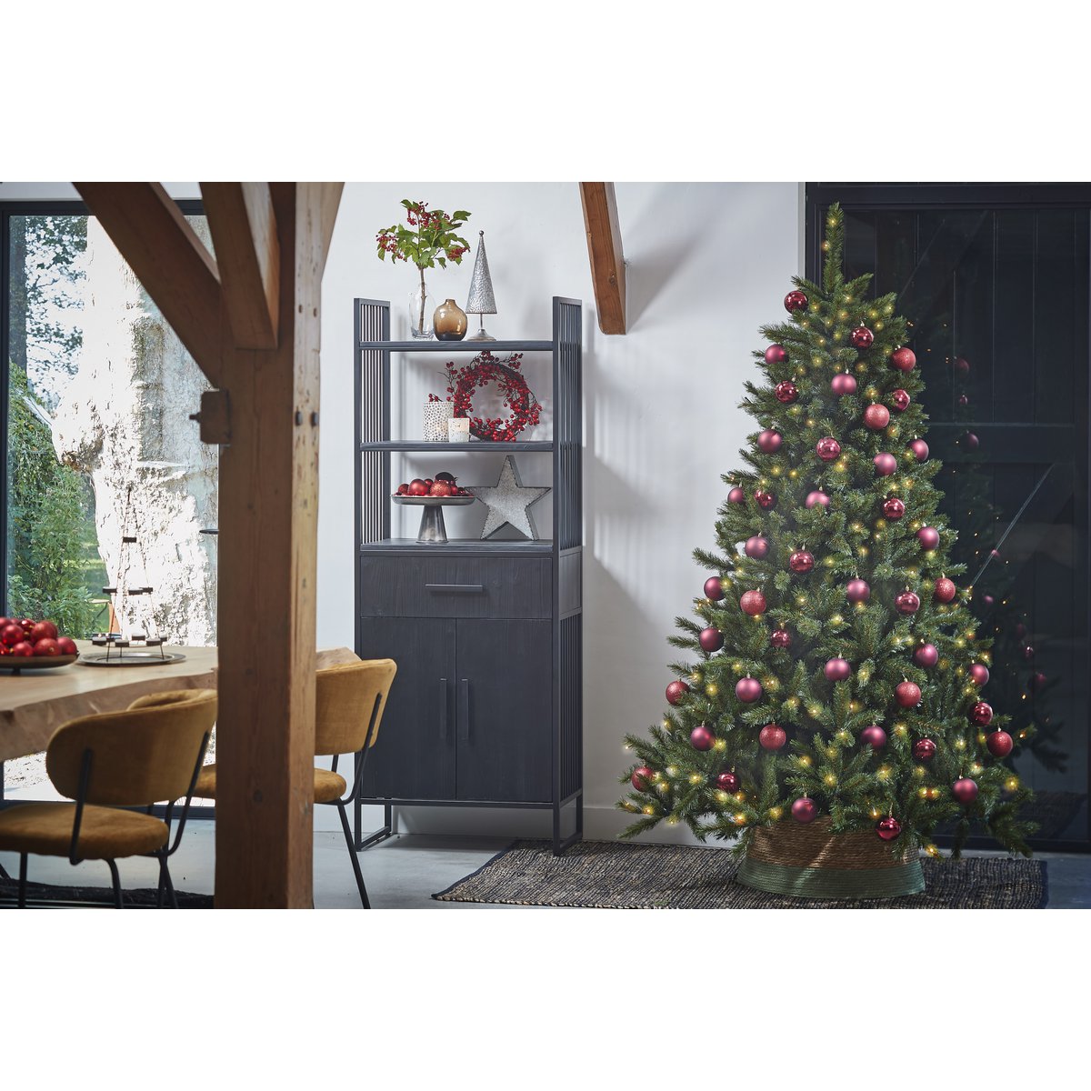 Forest Frosted Artificial Christmas tree - H215 x Ø140 cm - Green