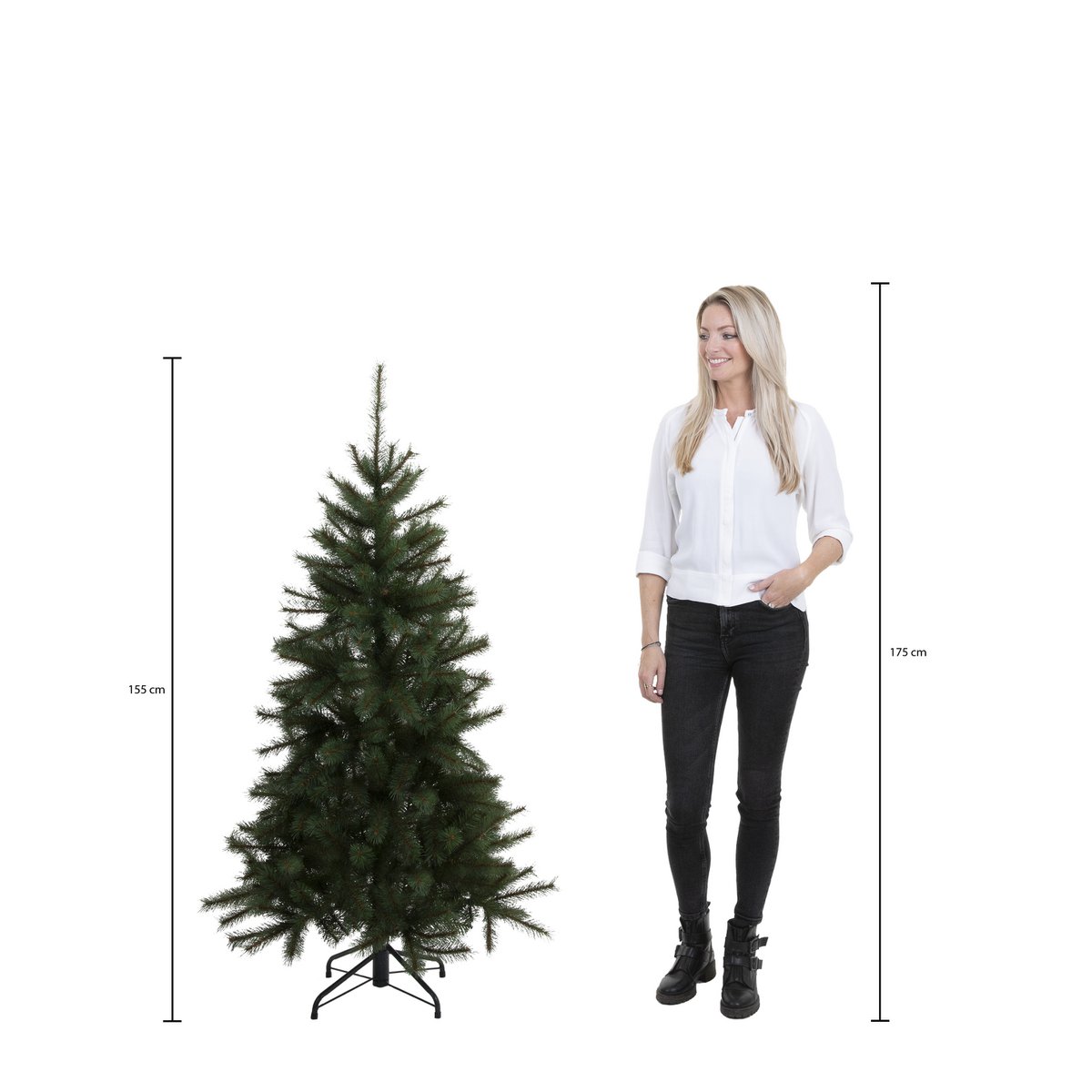 Tuscan Artificial Christmas tree - H155 x Ø99 cm - Green