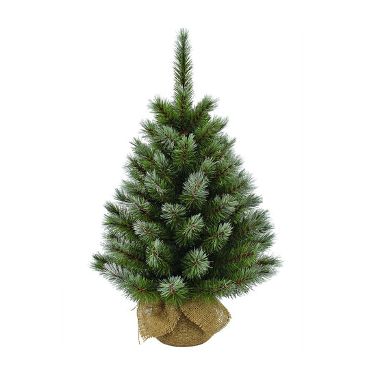 Pittsburgh Artificial Christmas Tree in Jute - H90 x Ø56 cm - Green Frosted