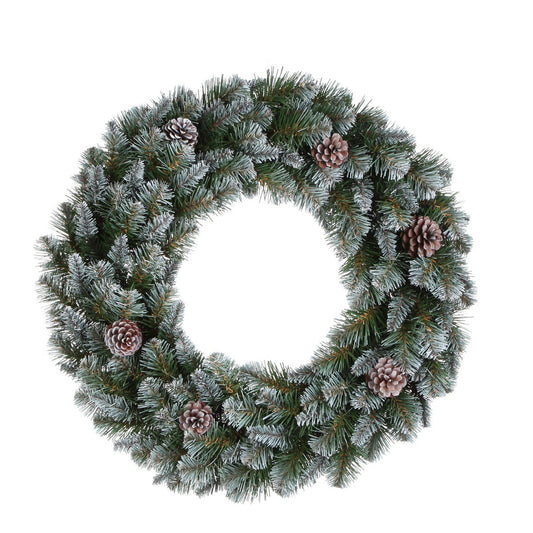 Empress Christmas Wreath - Ø60 cm - Frosted Green