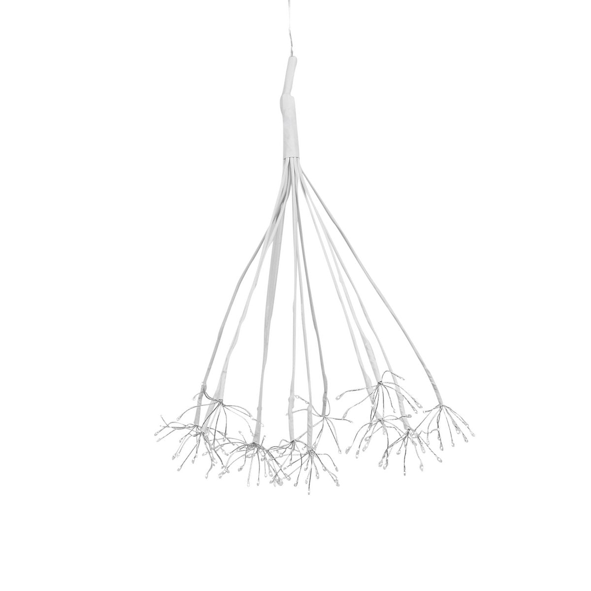 Christmas Lights Dandelion with 160 Classic White LED Lights - Ø80 cm - Silver