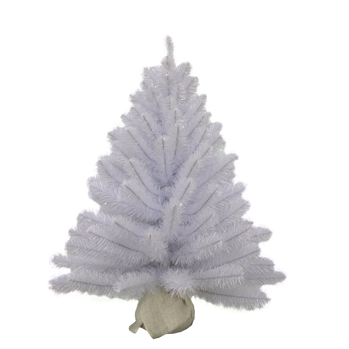 Icelandic Artificial Christmas tree - H90 x Ø66 cm - White iridescent