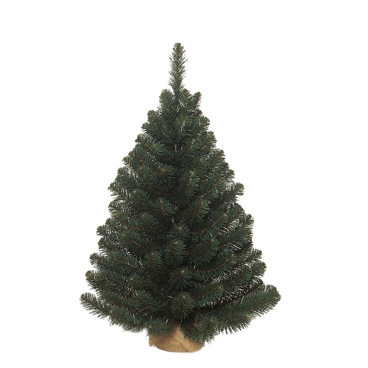 Alpine Artificial Christmas Tree in Jute - H90 x Ø66 cm - Green