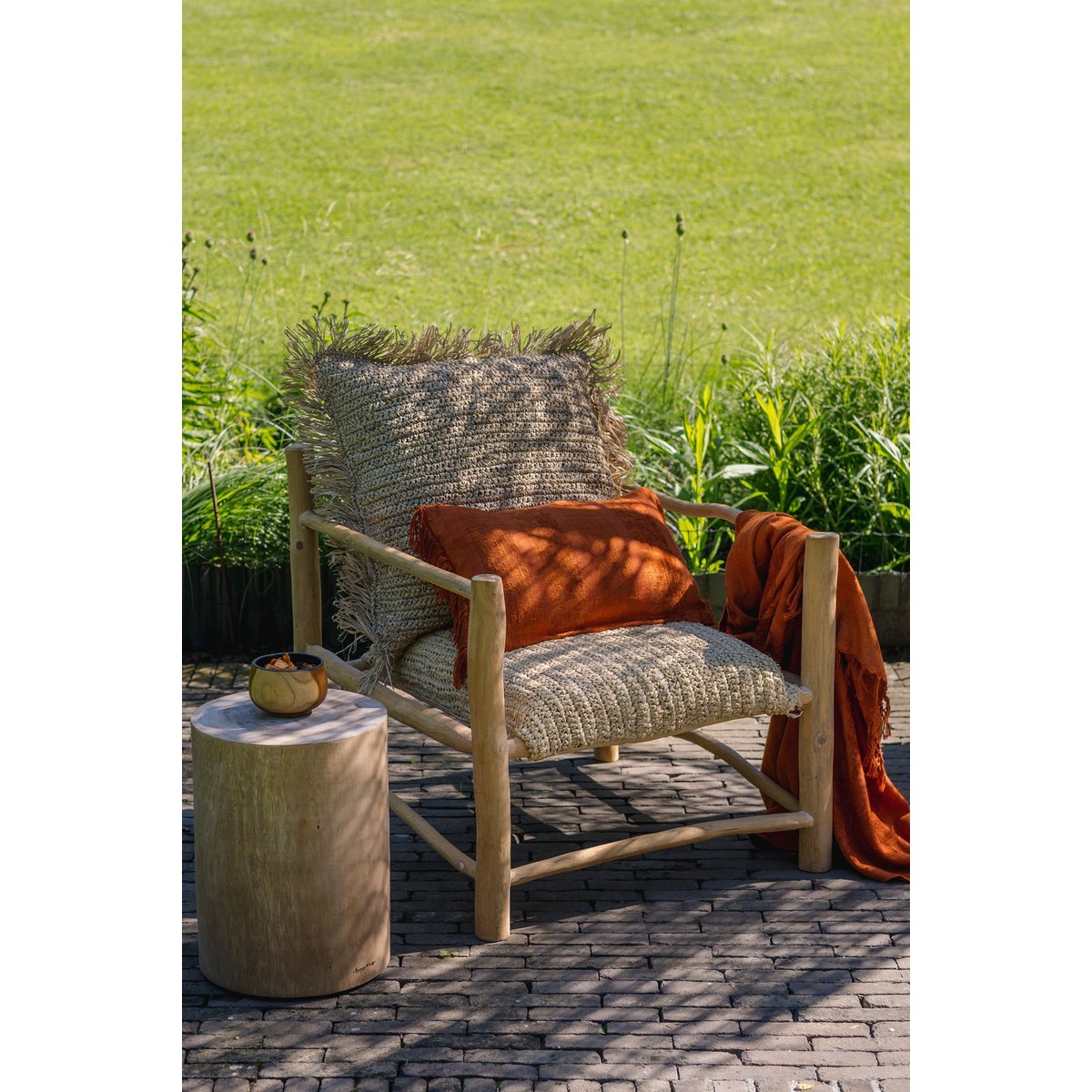 The Oh My Gee Cushion Cover - 30 cm x 50 cm - Rust Velvet