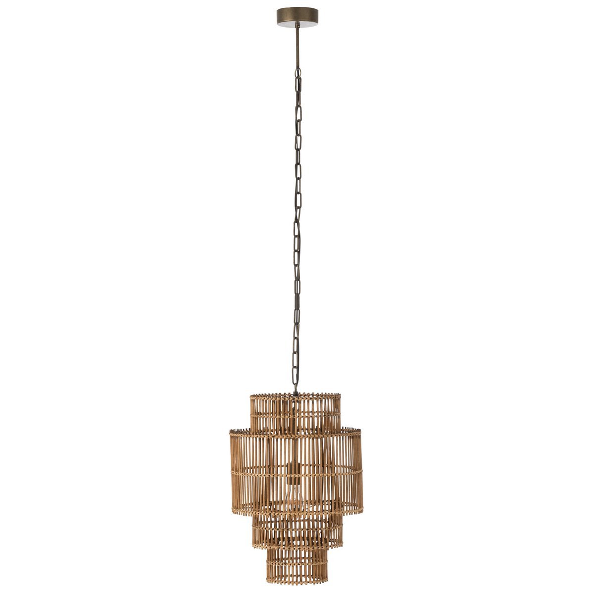 J-Line 4 Layer hanging lamp - bamboo - natural