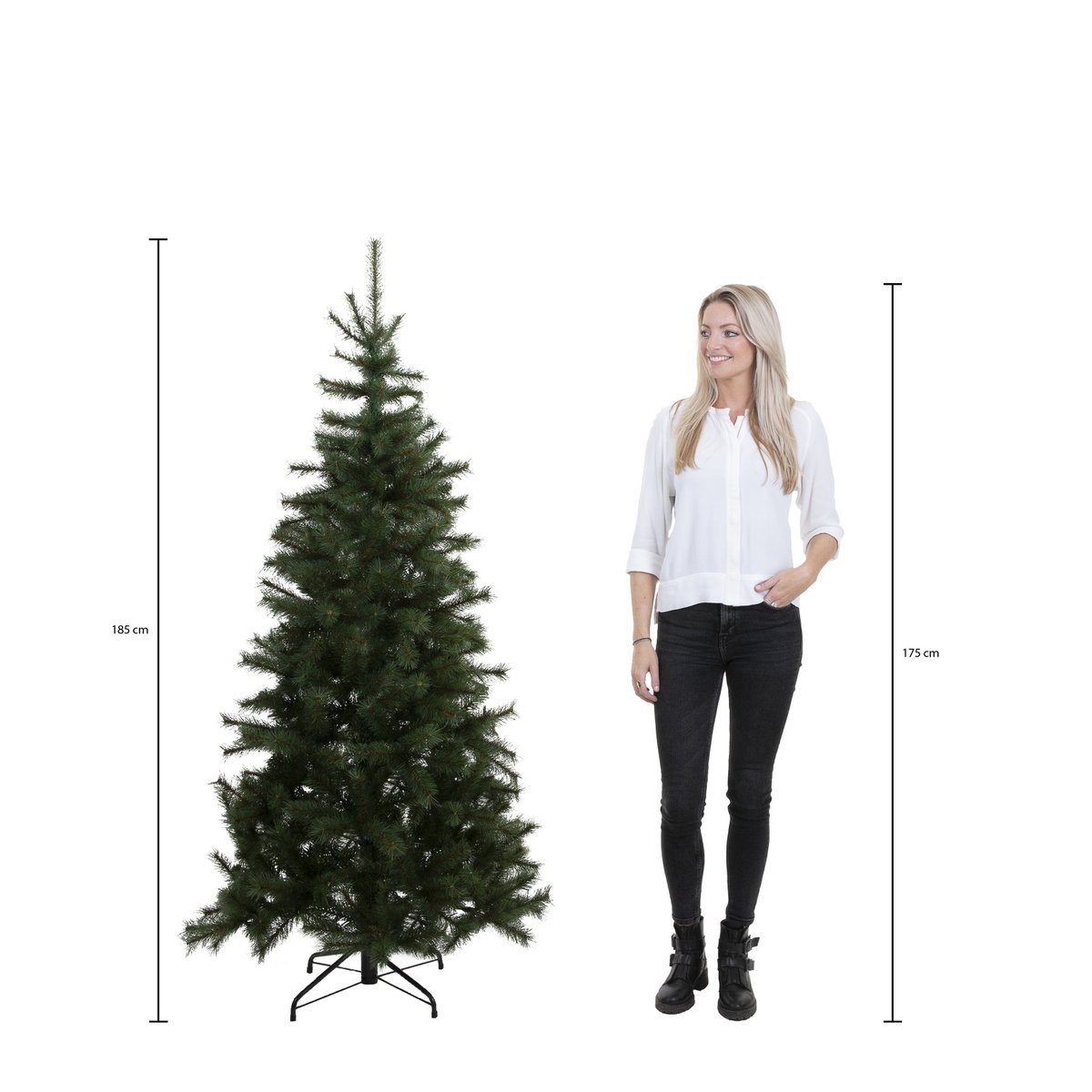 Bristlecone Artificial Christmas tree - H185 x Ø119 cm - Green