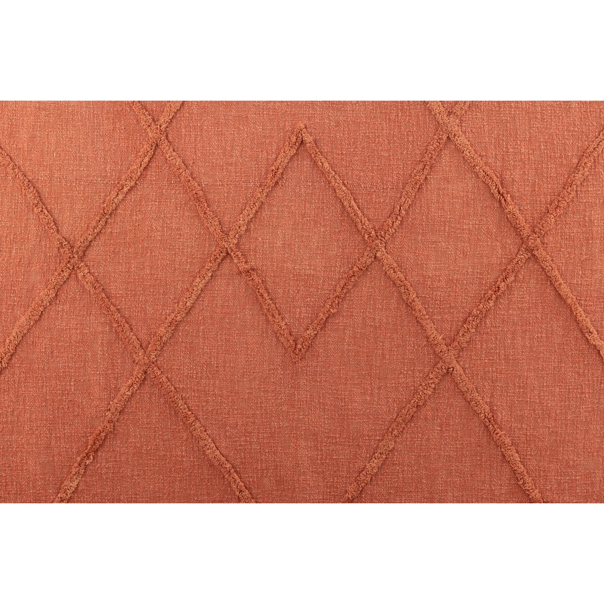 J-Line Plaid - katoen - terracotta - 190 x 56 cm - woonaccessories