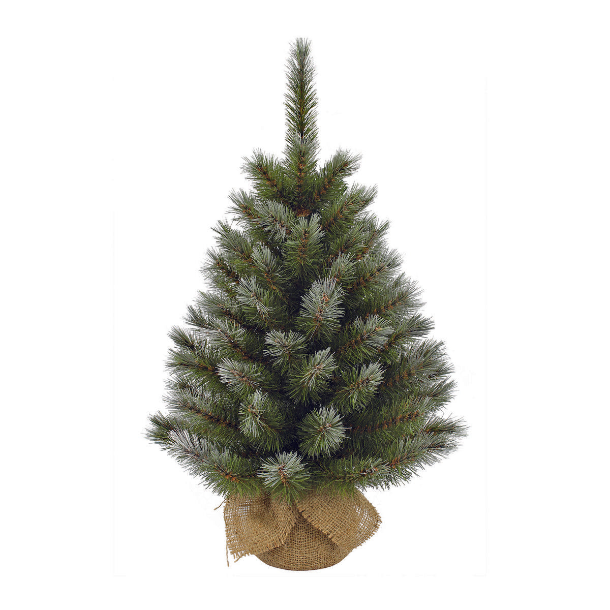 Pittsburgh Artificial Christmas Tree in Jute - H90 x Ø56 cm - Green Frosted