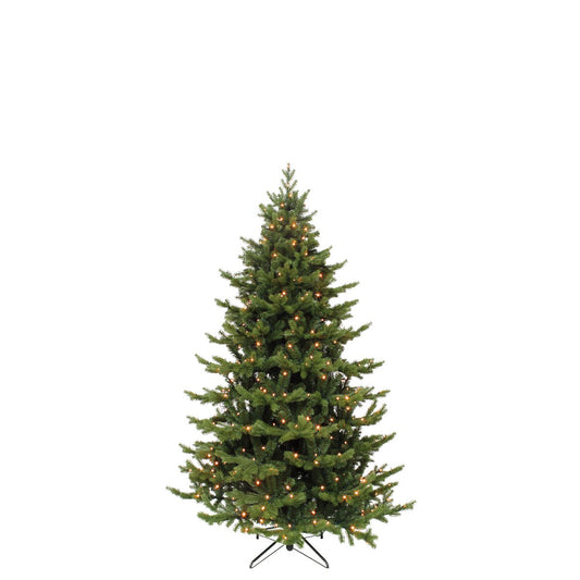 Sherwood Deluxe Artificial Christmas Tree with LED Lighting - H155 x Ø112 cm - Green