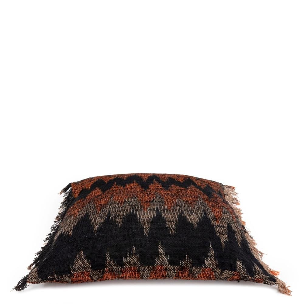 The Oh My Gee Cushion Cover - 60 cm x 60 cm - Black Orange