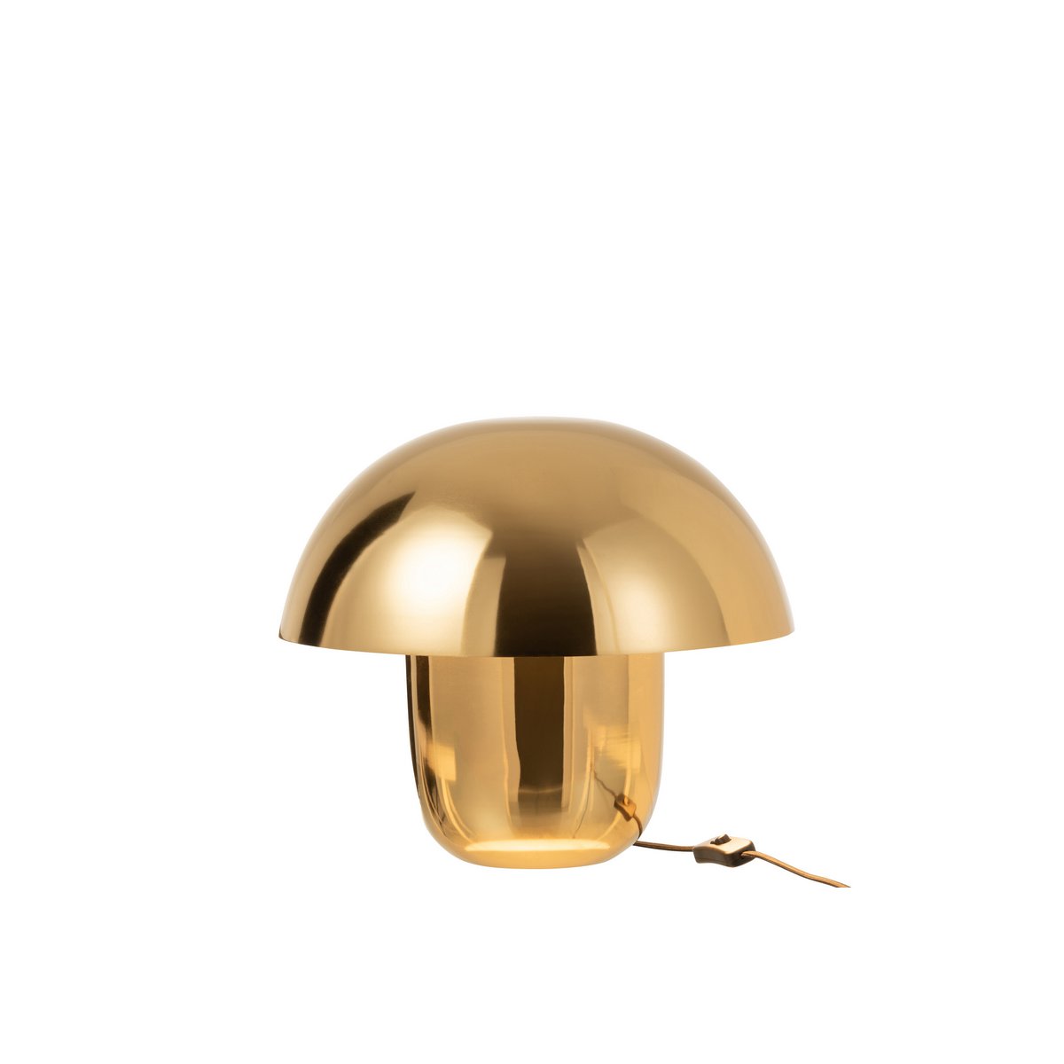 J-Line Lamp Mushroom Iron Gold Small