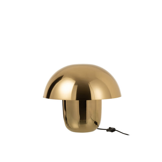 J-Line Lamp Mushroom Iron Gold Small