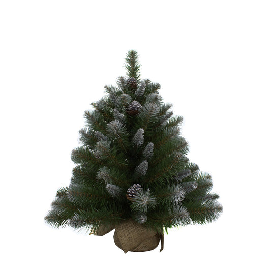 Empress Spruce Artificial Christmas Tree in Jute - H90 x Ø71 cm - Green