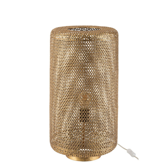 Table Lamp Round Gold Metal