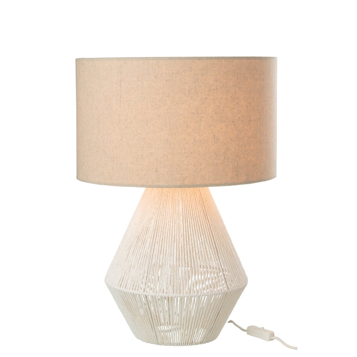 J-Line Table lamp String Jute White