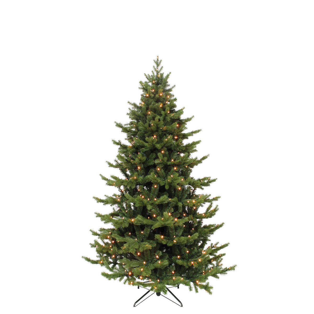 Sherwood Deluxe Artificial Christmas Tree with LED Lighting - H185 x Ø127 cm - Green