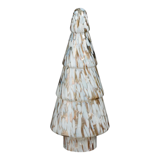 Christmas decoration Tree - H41.5 x Ø16 cm - Glass - White