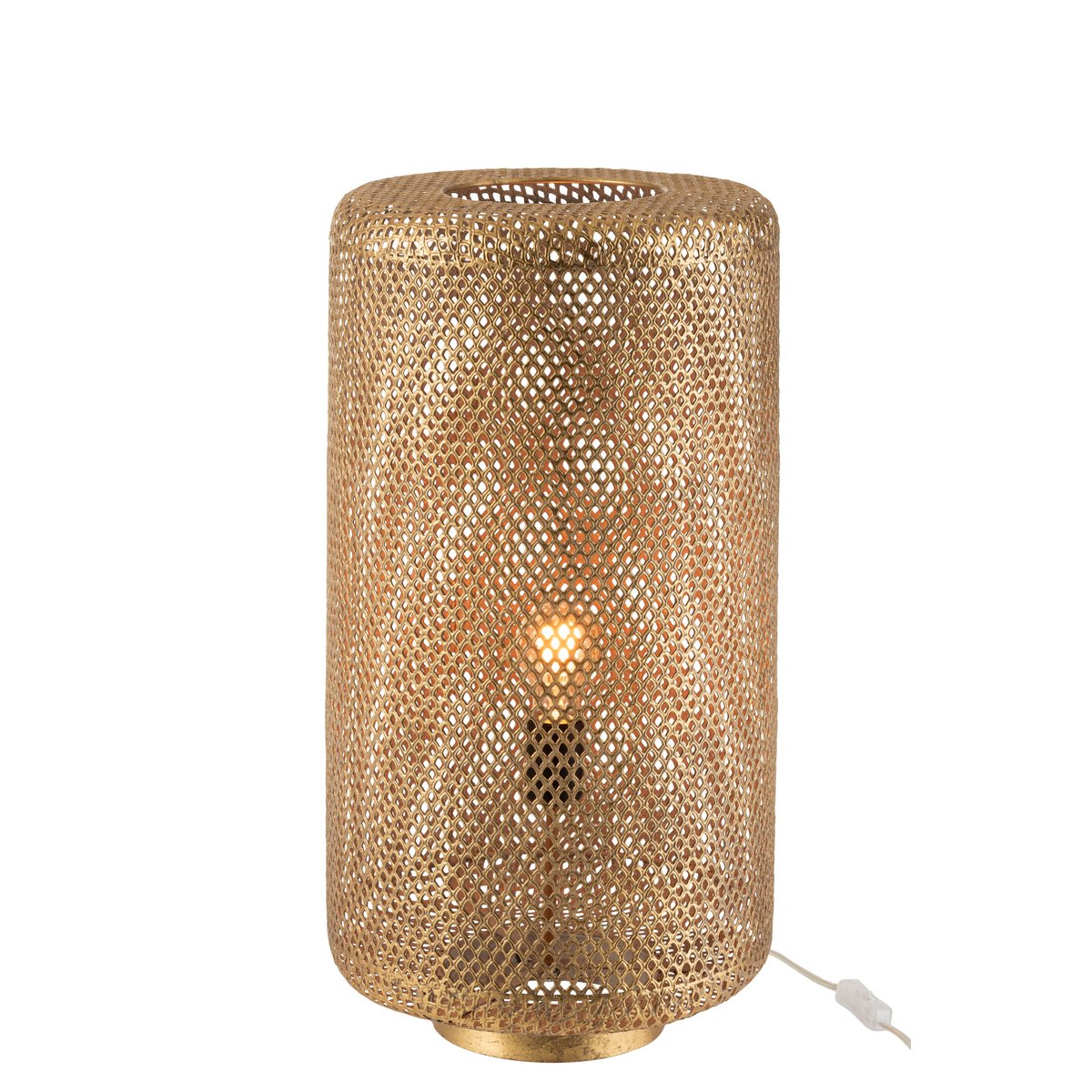 Table Lamp Round Gold Metal