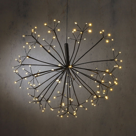 Christmas Lights Dandelion with 150 Warm White LED Lights - Ø58 cm - Silver