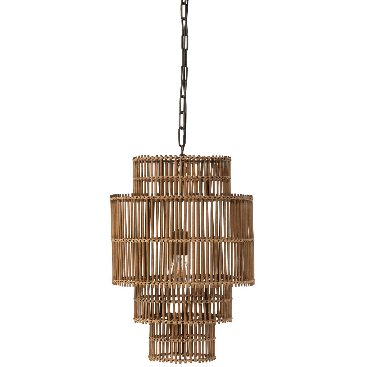 J-Line 4 Layer hanging lamp - bamboo - natural