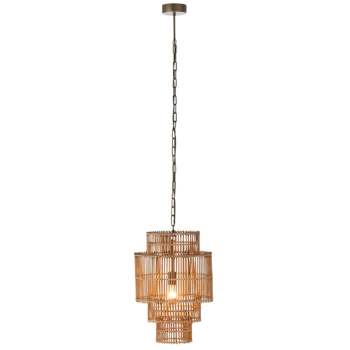 J-Line 4 Layer hanging lamp - bamboo - natural