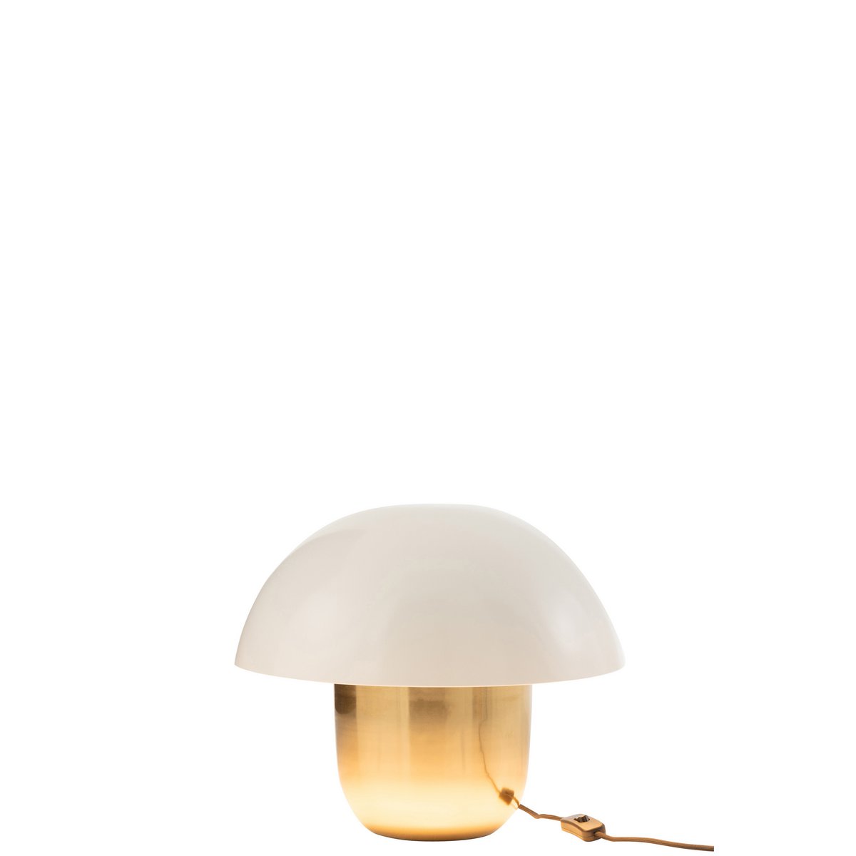 Mushroom Lamp Iron Gold and Gold Small