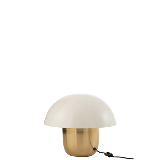 Mushroom Lamp Iron Gold and Gold Small