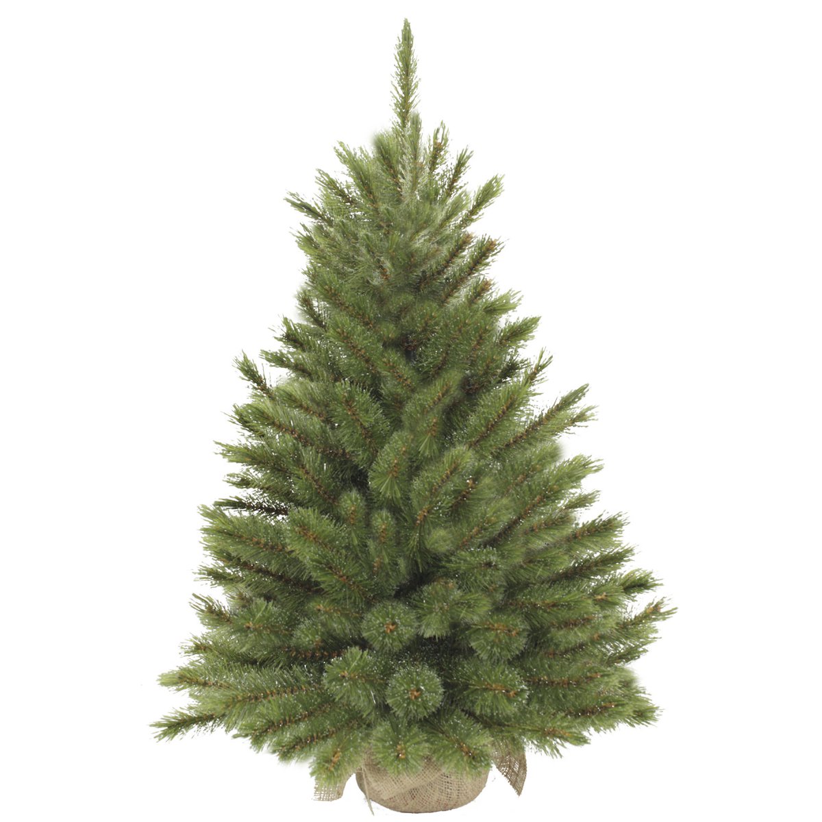 Forest Frosted Artificial Christmas Tree in Jute - H90 x Ø62 cm - Green