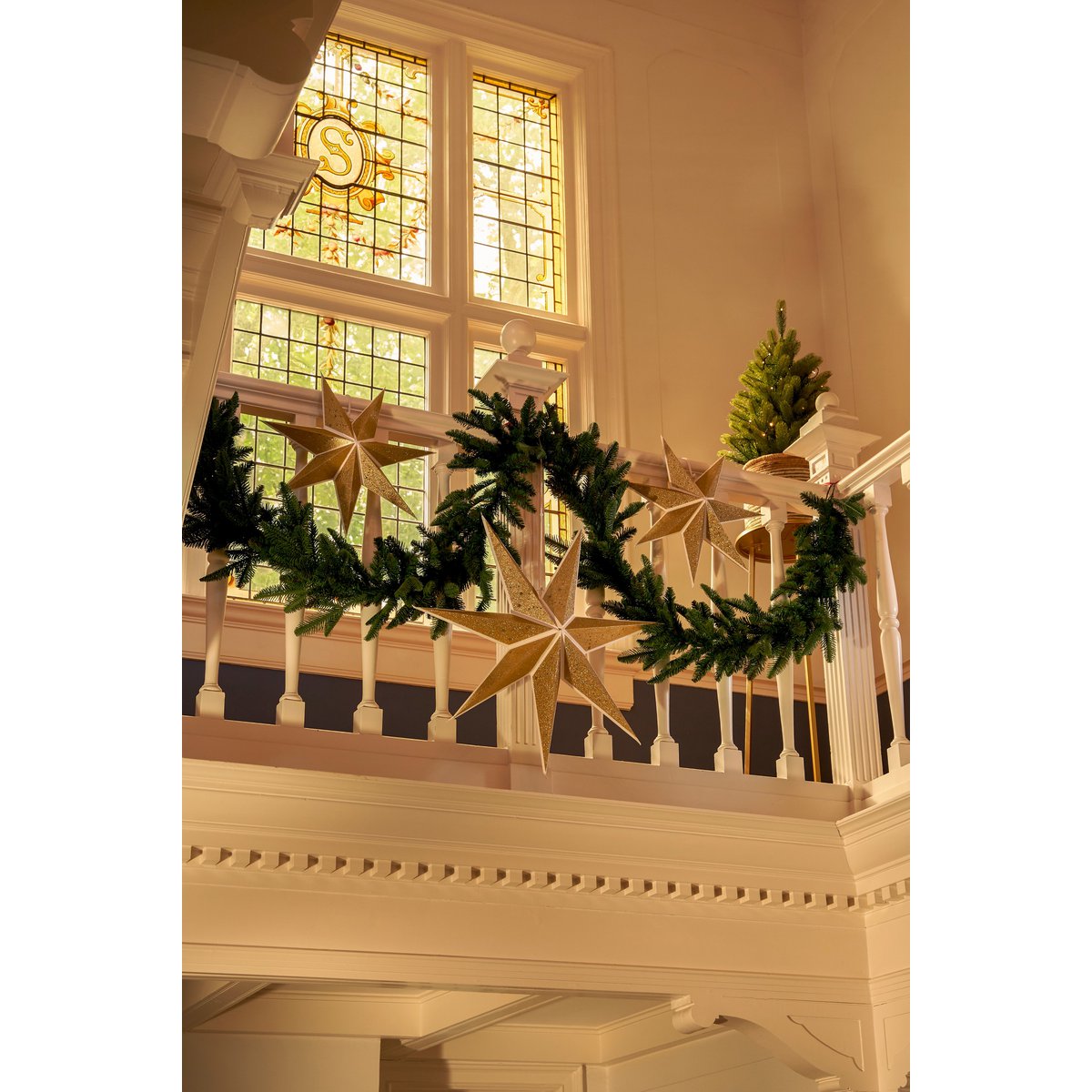 Abies Nordmann Garland - L270 cm - Green