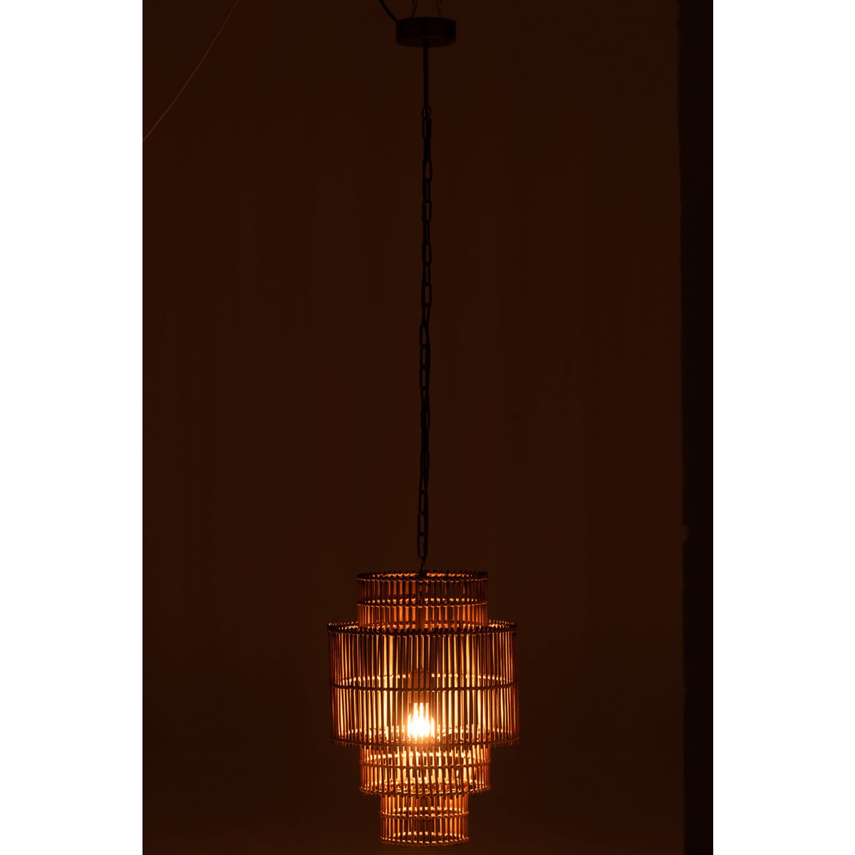 J-Line 4 Layer hanging lamp - bamboo - natural